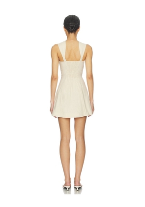 FAITHFULL Pallida Mini Dress in Neutral. Size L. Also in S, M, XL.