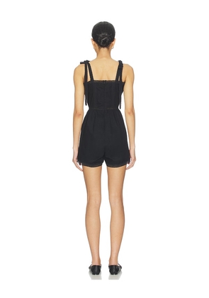 FAITHFULL Emilia Playsuit in Black. Size L. Also in S, XS, M, XL.