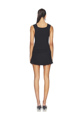 Free People x REVOLVE Good Feels Mini Skirt Set in Black. Size M. Also in S, XL.
