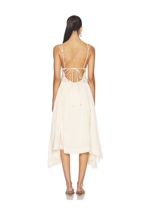Free People x REVOLVE Dusty Bloom Embroidered Maxi Dress in Neutral. Size M. Also in XS, L.