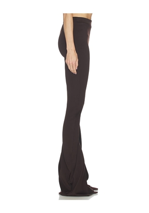 Jade Cropper Twisted Stretch Trouser in Brown. Size 36. Also in 34.