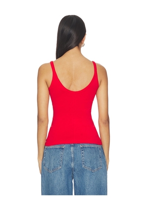 GRLFRND U-neck Tank in Red. Size L. Also in M, S, XS.
