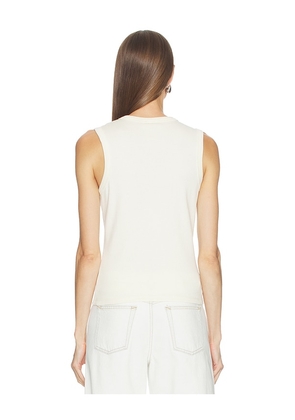 GRLFRND Muscle Tank in White. Size L. Also in XXS, XS, S, M, XL.