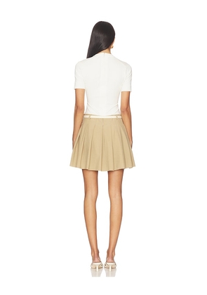 SIMKHAI Abbie Short Sleeve Mini Dress in Cream. Size S. Also in XS.