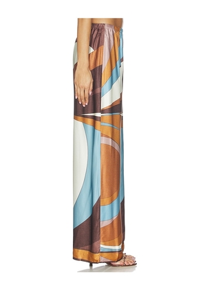 FAITHFULL Jensen Pant in Chocolate,Orange. Size L. Also in XS.
