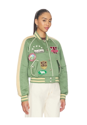 Free People x We The Free Star Power Souvenir Jacket in Green. Size L. Also in XS, S, M.
