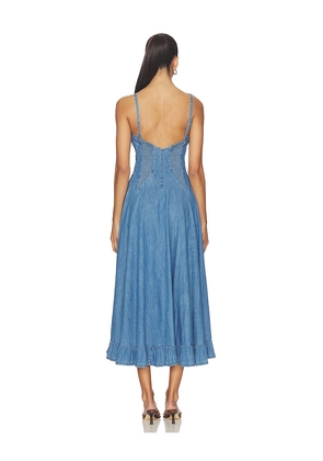 Free People Another Season Midi Dress in Blue. Size M. Also in L.
