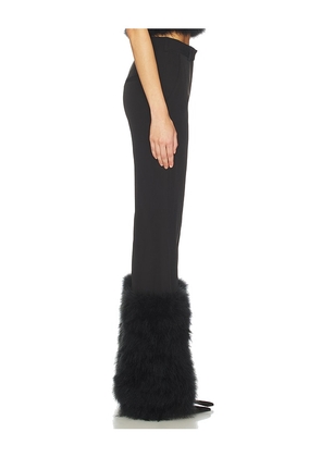 GIUSEPPE DI MORABITO Feather Pant in Black. Size 40. Also in 36, 38, 42, 44.