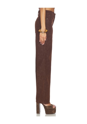Good American Better Than Suede Good True Straight Pants in Chocolate. Size 12. Also in 2, 4, 6, 10.