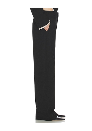 Helsa Straight Trouser in Black. Size L. Also in XXS, XS, S, M.
