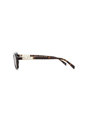Gucci Rectangular Sunglasses in Brown.
