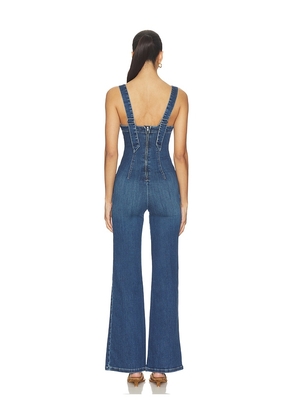 Free People x We The Free Suns Out Bootcut Jumpsuit in Blue. Size L. Also in XS, S, M.
