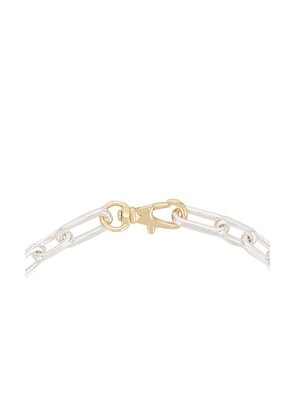 Jenny Bird Padlock Heart Pendant Necklace in Metallic Gold.