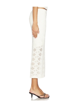 Favorite Daughter The Courtside Skirt in Ivory. Size L. Also in XS, XL.