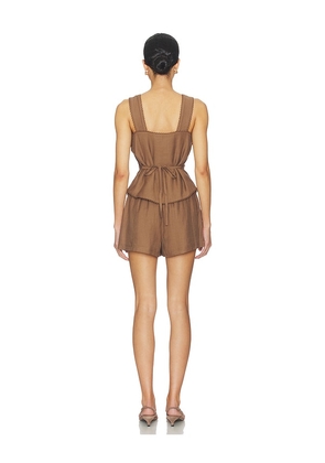 HEARTLOOM Adela Set in Brown. Size L. Also in XS, S, M, XL.