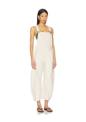Free People Good Luck Overall in Ivory. Size XS. Also in S, L.