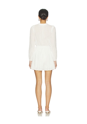 HEARTLOOM Irisa Romper in White. Size L. Also in XS, S, M, XL.