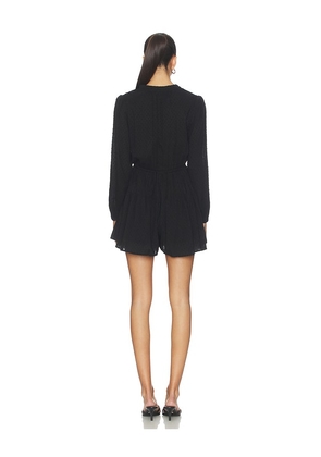HEARTLOOM Irisa Romper in Black. Size L. Also in XS, S, M, XL.