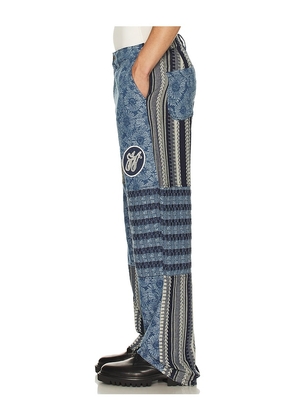 Honor The Gift Indigo Tapestry Pant in Blue. Size 30. Also in 36.