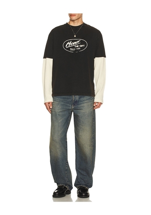 Honor The Gift Just Be Longsleeve Tee in Black. Size L. Also in XL/1X.