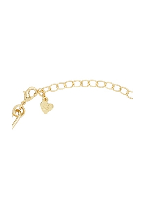 Frasier Sterling X For Love & Lemons Tide Pool Anklet in Metallic Gold.