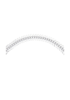 Frasier Sterling X For Love & Lemons Off The Hook Necklace in Metallic Silver.