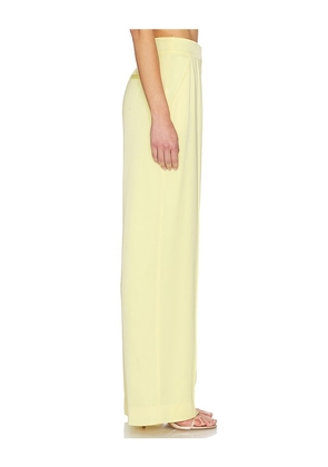SIMKHAI Kyra Wide Leg Pant in Lemon. Size 0. Also in 2, 4, 6, 8, 12.