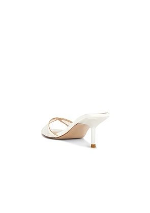FEMME LA Monaco Slipper in White. Size 10. Also in 6, 8.