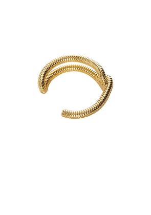 Jennifer Fisher Rope Knot Cuff in Metallic Gold.