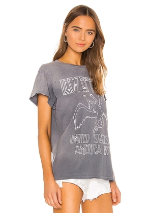 Madeworn Led Zeppelin United '77 Crew Tee in Charcoal in Grey. Size S. Also in L.