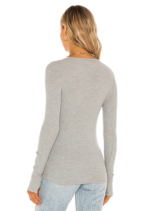 Michael Lauren Vance Henley Tee in Light Grey. Size M. Also in L, S, XL, XS, XXL.