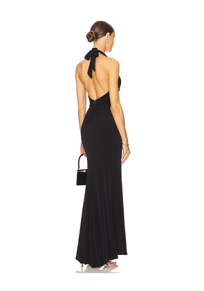 Nookie x REVOLVE Illegal Halter Gown in Black. Size M. Also in XS, S, L, XL.