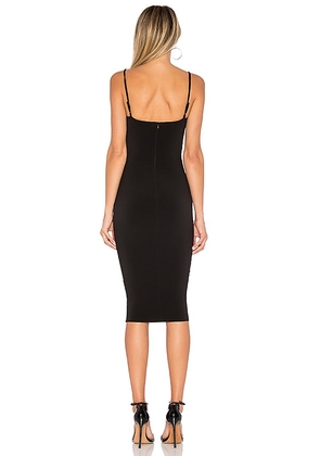 Nookie Charlize Midi Dress in Black. Size M. Also in XS, S, XL.