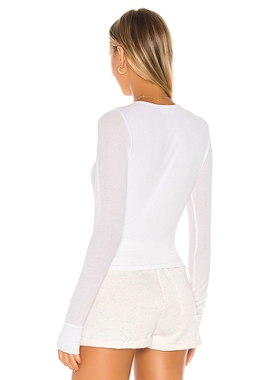 Michael Lauren Fairbanks Top in White. Size XS. Also in S, M, L, XL.