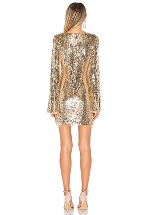 Lovers and Friends Lux Dress in Metallic Gold. Size M. Also in S, XS.
