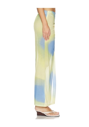 SIMKHAI Kensingten Skirt in Blue,Yellow. Size L. Also in S.