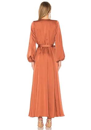 Michael Costello x REVOLVE Eric Gown in Metallic Copper. Size S. Also in XS, XXS.