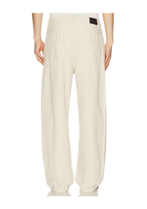 FRAME Baggy Jean in White. Size 30. Also in 31, 34, 36.
