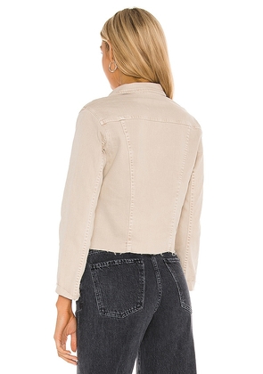 L'AGENCE Janelle Slim Jacket in Cream. Size M. Also in XS, S, L, XL.