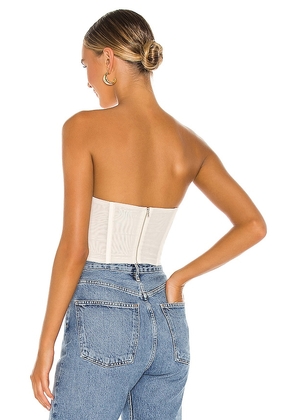NBD Hailee Bustier Top in Ivory. Size M. Also in XS, S, L.