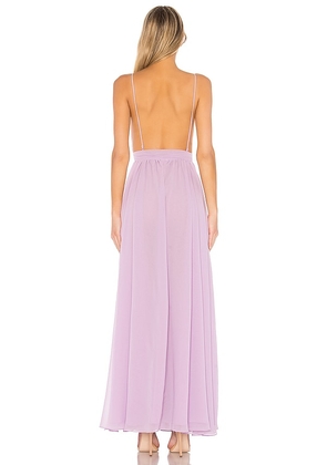 Michael Costello x REVOLVE Justin Gown in Lavender. Size M. Also in S, L.