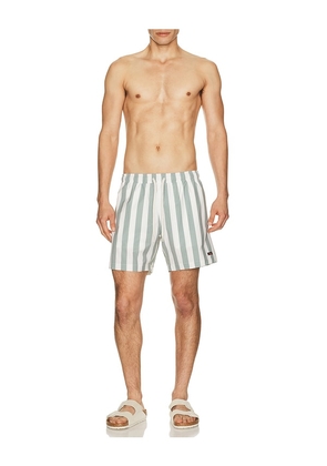 Faherty All Day 6 Swimtrunks in White,Sage. Size XL/1X. Also in M.