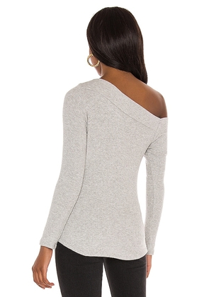 Michael Lauren Maples Long Sleeve Top in Grey. Size XL. Also in L.