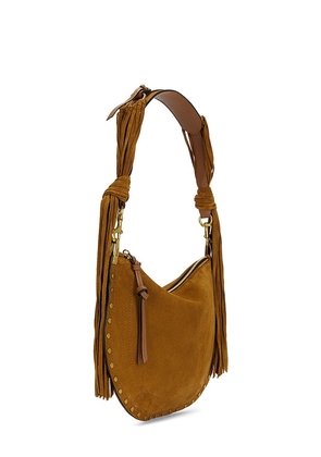 Isabel Marant Oskan Soft Zip Bag in Cognac.