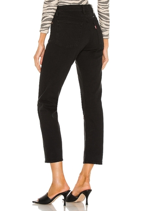 LEVI'S Wedgie Straight Ankle Jeans in Black. Size 25. Also in 24, 27, 28.