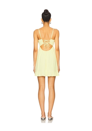 Lovers and Friends Davis Mini Dress in Lemon. Size S. Also in M, XXS.