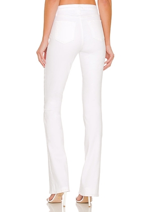 L'AGENCE Selma High Rise Sleek Baby Boot Jeans in White. Size 24. Also in 25, 26, 27, 28, 29, 30.