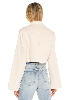 Lovers and Friends Angeles Cropped Jacket in Ivory. Size XL. Also in S, M, L.