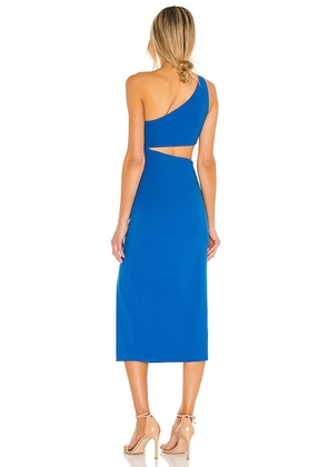 NBD Kody Cutout Midi Dress in Blue. Size M. Also in L, XL, XS.