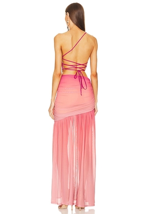 Michael Costello x REVOLVE Giustina Maxi Dress in Pink. Size S. Also in XS, M, L, XL.